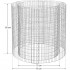 SONGMICS Cos de gabioane rotund pentru pietre, otel galvanizat, 90x90x80cm, argintiu [7]
