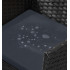 SONGMICS Set mobilier gradina 4 locuri, canapea, 2 scaune si masa cu sticla, ratan PE, negru si gri [5]