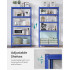 SONGMICS Raft de depozitare metalic, cu rafturi din MDF, 5 polite, max. 875 kg, 180x90x40cm, albastru [5]