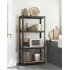 SONGMICS Set 2 rafturi metalice cu 4 polite MDF reglabile, 80x40x160 cm, negru [5]