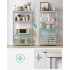 SONGMICS Set 2 rafturi metalice cu 4 polite MDF reglabile, 80x40x160 cm, gri [4]