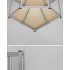 SONGMICS Raft de colt metalic cu 5 polite, pentru garaj sau depozitare, 70x70x180 cm, maxim 875 kg, argintiu [3]