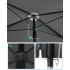 SONGMICS Umbrela terasa sau gradina reglabila, inclinare 2 directii, protectie UV UPF 50+, husa inclusa, 230x150 cm, gri [5]