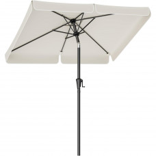 SONGMICS Umbrela de gradina cu manivela, 200x150 cm, UPF 50+, inclinare 30°, structura metalica, bej SONGMICS Umbrela de gradina cu manivela, 200x150 cm, UPF 50+, inclinare 30°, structura metalica, bej