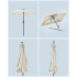 SONGMICS Umbrela de gradina cu manivela, 200x150 cm, UPF 50+, inclinare 30°, structura metalica, bej [2]