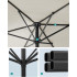 SONGMICS Umbrela de gradina cu manivela, 200x150 cm, UPF 50+, inclinare 30°, structura metalica, bej [6]