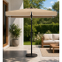 SONGMICS Umbrela de gradina cu manivela, UPF 50+, inclinare 30°, structura metalica, 300x200 cm, maro taupe [2]