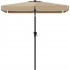 SONGMICS Umbrela de gradina cu manivela, UPF 50+, inclinare 30°, structura metalica, 300x200 cm, maro taupe [3]