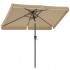 SONGMICS Umbrela de gradina cu manivela, UPF 50+, inclinare 30°, structura metalica, 300x200 cm, maro taupe [4]