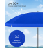 SONGMICS Umbrela terasa gradina sau plaja, cu inclinare, husa, diametru 160cm, albastru [4]