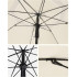 SONGMICS Umbrela terasa gradina sau plaja, cu inclinare, husa, diametru 160cm, bej [7]