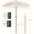 SONGMICS Umbrela terasa gradina sau plaja, cu inclinare, husa, diametru 200cm, bej [9]