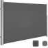 SONGMICS Paravan lateral pentru intimitate, extensibil, sistem fixare inclus, 160x450cm, gri [5]