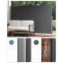 SONGMICS Paravan lateral pentru intimitate, extensibil, sistem fixare inclus, 160x450cm, gri [8]