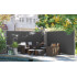 SONGMICS Paravan lateral pentru intimitate, extensibil, sistem fixare inclus, 160x450cm, gri [11]