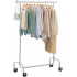 SONGMICS Suport pentru haine cu sina superioara, pe roti, 48x110x163cm, inox argintiu [7]