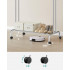 SONGMICS Suport pentru haine pe roti, cu polita, sina dubla, cadru metalic, sarcina 100kg, 53x104x155cm, inox argintiu [5]