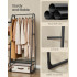 SONGMICS Cuier cu 5 rafturi si bara pentru haine, structura metalica, stil industrial, 40x102x153 cm, negru [5]