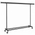 SONGMICS Suport haine cu roti, extensibil 160–200 cm, sarcina heavy duty otel 150 kg, roti blocabile, negru [2]