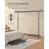 SONGMICS Suport haine cu roti, extensibil 160–200 cm, sarcina heavy duty otel 150 kg, roti blocabile, negru [3]