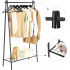 SONGMICS Suport pentru haine cu cadru din otel, cu sina de agatat si raft, 34x93x153cm, negru mat [6]