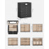 SONGMICS Cutie de bijuterii 6 nivele, 5 sertare, oglinda, suport ceasuri, incuietoare, 16x26x32cm, negru [12]
