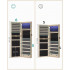 SONGMICS Dulap pentru bijuterii cu oglinda, montare pe perete sau usa, material MDF, inchidere cu cheie, 120x37x10 cm, stejar [4]