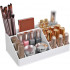 SONGMICS Organizator de cosmetice, cu 4 sertare si 16 compartimente de diferite dimensiuni, 24x14x19cm, alb [2]