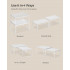 SONGMICS Set 2 rafturi de bucatarie suprapozabile, pentru ustensile sau condimente, 32x23x15 cm, alb [3]