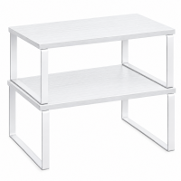 SONGMICS Set 2 rafturi organizatoare pentru bucatarie, suporturi pentru condimente, recipiente si accesorii, configurare flexibila suprapuse, separate SONGMICS Set 2 rafturi organizatoare pentru bucatarie, suporturi pentru condimente, recipiente si accesorii, configurare flexibila suprapuse, separate