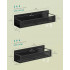 SONGMICS Set 4 rafturi metalice pentru condimente, fara gaurire, magnetice compatibile cu suprafete metalice, negru [2]