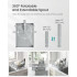 SONGMICS Suport vase metalic, cu tava si scurgere mobila direct in chiuveta, 31x42x19 cm, gri [2]