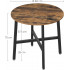 VASAGLE Masa rotunda de bucatarie sau living, stil industrial, 80 x 75 cm (diametru x inaltime), maro rustic [3]