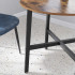 VASAGLE Masa rotunda de bucatarie sau living, stil industrial, 80 x 75 cm (diametru x inaltime), maro rustic [6]