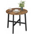 VASAGLE Masa rotunda de bucatarie sau living, stil industrial, 80 x 75 cm (diametru x inaltime), maro rustic [7]