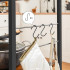 VASAGLE Raft bucatarie multifunctional, cadru metalic, 3 polite, stil industrial, 80x40x90 cm, maro rustic [2]