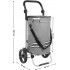 SONGMICS Carucior de cumparaturi piata, pliabil, compartiment frigorific, multifunctional, 44x35x100 cm, gri [6]