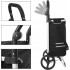 SONGMICS Carucior de cumparaturi piata, pliabil, compartiment frigorific, multifunctional, 44x35x100 cm, negru [2]