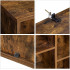 VASAGLE Biblioteca, raft cu 5 unitati de depozitare, pentru living, din lemn, 50x24x80cm, maro rustic [5]