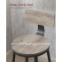 VASAGLE Set de 2 scaune de bar inalte cu spatar, cadru din otel, industrial, 54x99cm, gri stejar [3]