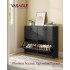 VASAGLE Dulap pantofi 4 clapete, compartimentare reglabila, 16-28 perechi de incaltaminte, 106x24x83 cm, negru abanos [4]