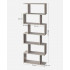 VASAGLE Biblioteca, raft cu 6 unitati de depozitare, pentru living, din lemn, 24x190x70cm, gri stejar [3]