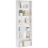 VASAGLE Biblioteca 6 rafturi, in stil scandinav, rafturi ajustabile, PAL, 60x24x179 cm, alb [4]