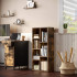 VASAGLE Biblioteca cu 7 compartimente deschise, MDF, 50x24x106cm, maro rustic [7]