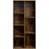 VASAGLE Biblioteca cu 7 compartimente deschise, MDF, 50x24x106cm, maro rustic [9]