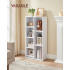 VASAGLE Biblioteca cu 7 compartimente deschise, MDF, 50x24x106cm, alb [2]