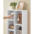 VASAGLE Biblioteca cu 7 compartimente deschise, MDF, 50x24x106cm, alb [4]