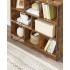 VASAGLE Biblioteca, raft cu 8 unitati de depozitare, pentru living, din lemn, 97x30x100cm, maro rustic [6]