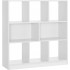 VASAGLE Biblioteca, raft cu 8 unitati de depozitare, pentru living, din lemn, 30x98x100cm, alb [9]