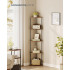 SONGMICS Etajera de colt cu 5 rafturi, cadru metalic, 38x27x139 cm, maro rustic [3]